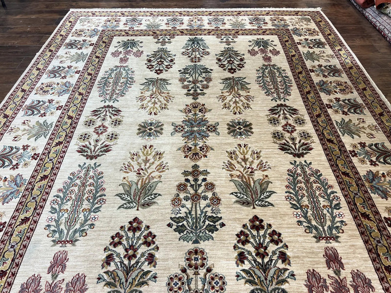 Karastan Rug 8.8 x 12, Ashara Amritsar #549, Oatmeal Color, Wool Pile Karastan Carpet, Discontinued Karastan Area Rug, Decorative by Jewel Rugs