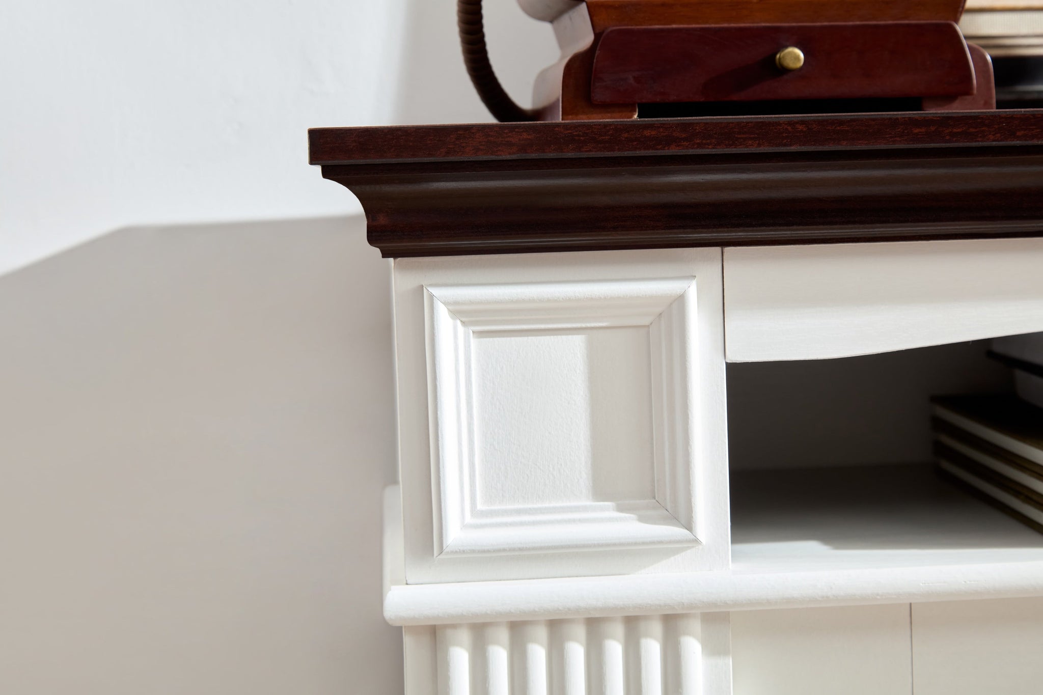 Farmhouse Style Fireplace TV Stand for 70-inch TV by BLAKHOM