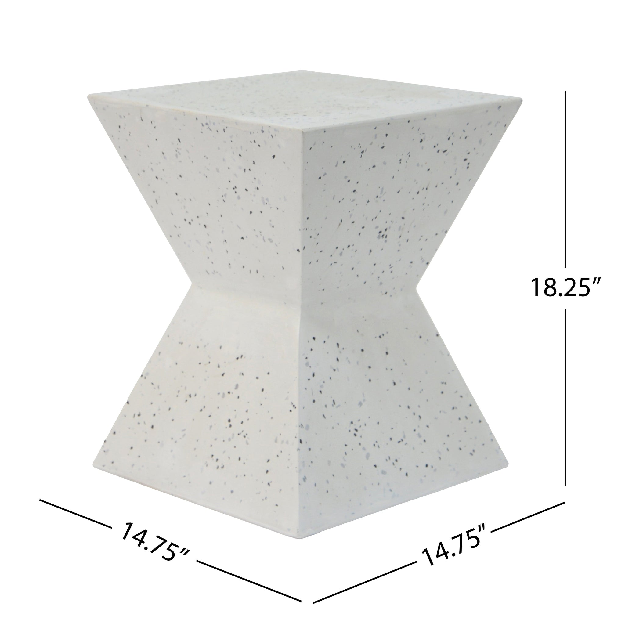 14.75" Lightweight Concrete Outdoor Accent Table by HouseOfZazla
