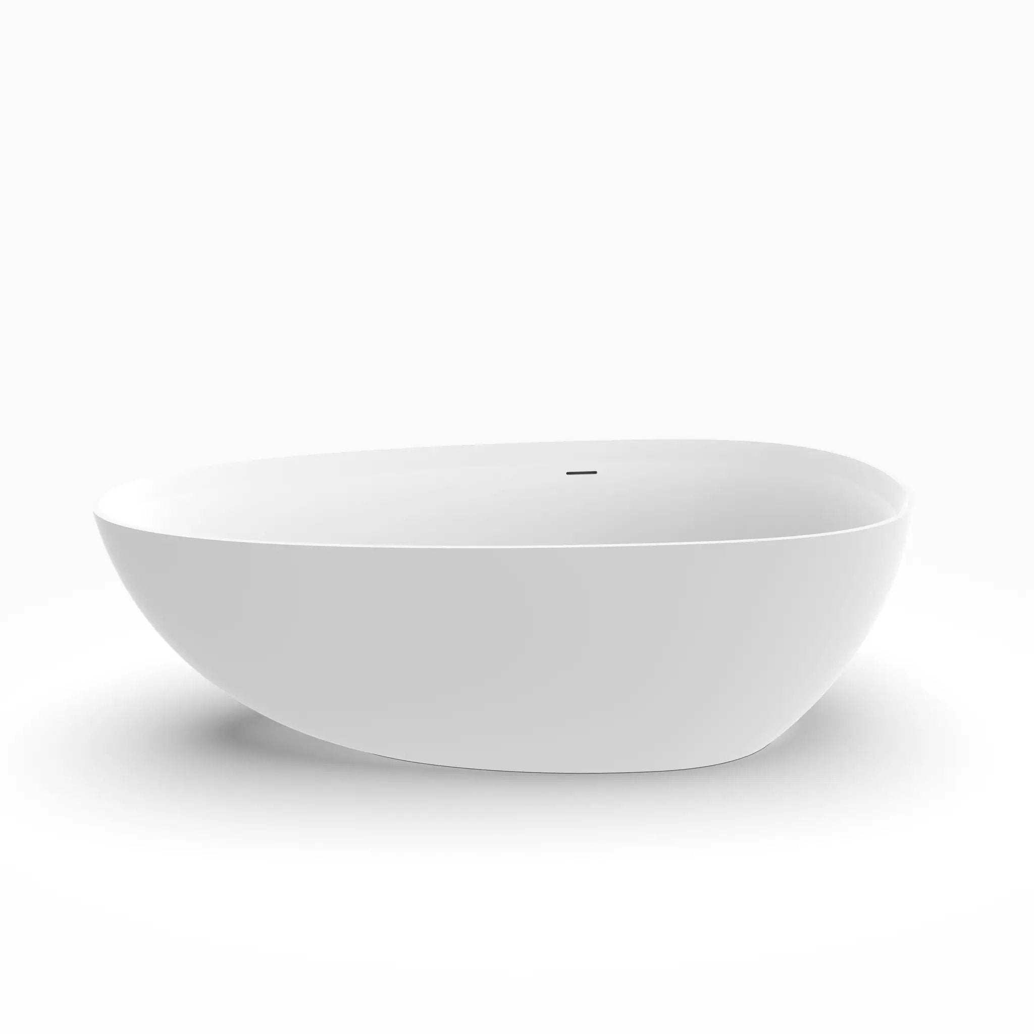 71 Inch Artificial Stone Freestanding Bathroom Bathtub by HouseOfZazla