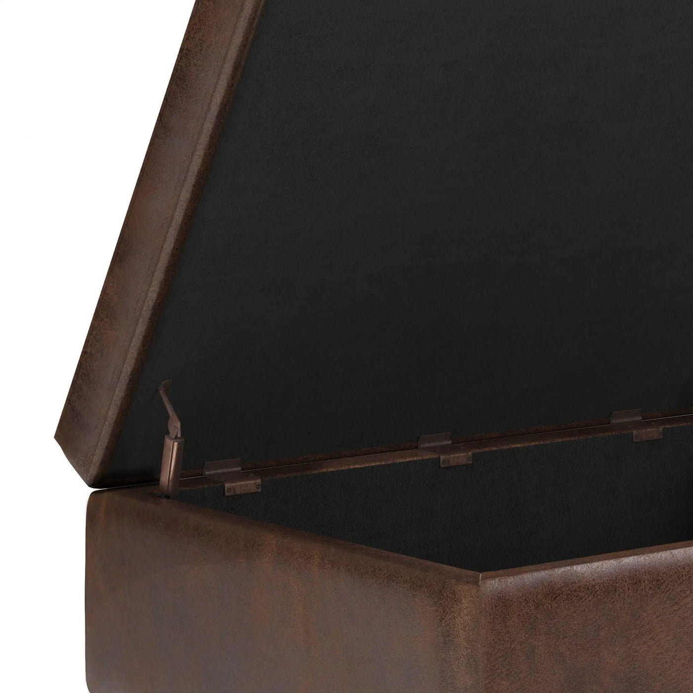 Shay - Large Square Coffee Table Storage Ottoman Mid-Century Style by Unique Piece Furniture