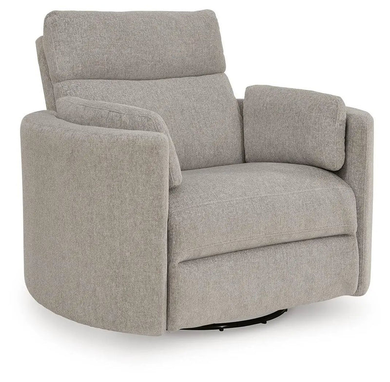 ModMax Luxe - Swivel Glider Power Recliner - Flint by Unique Piece Furniture