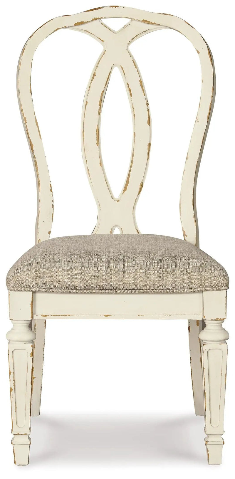 Realyn - Dining UPH Side Chair (Set of 2) - Ribbonback - Chipped White by Unique Piece Furniture