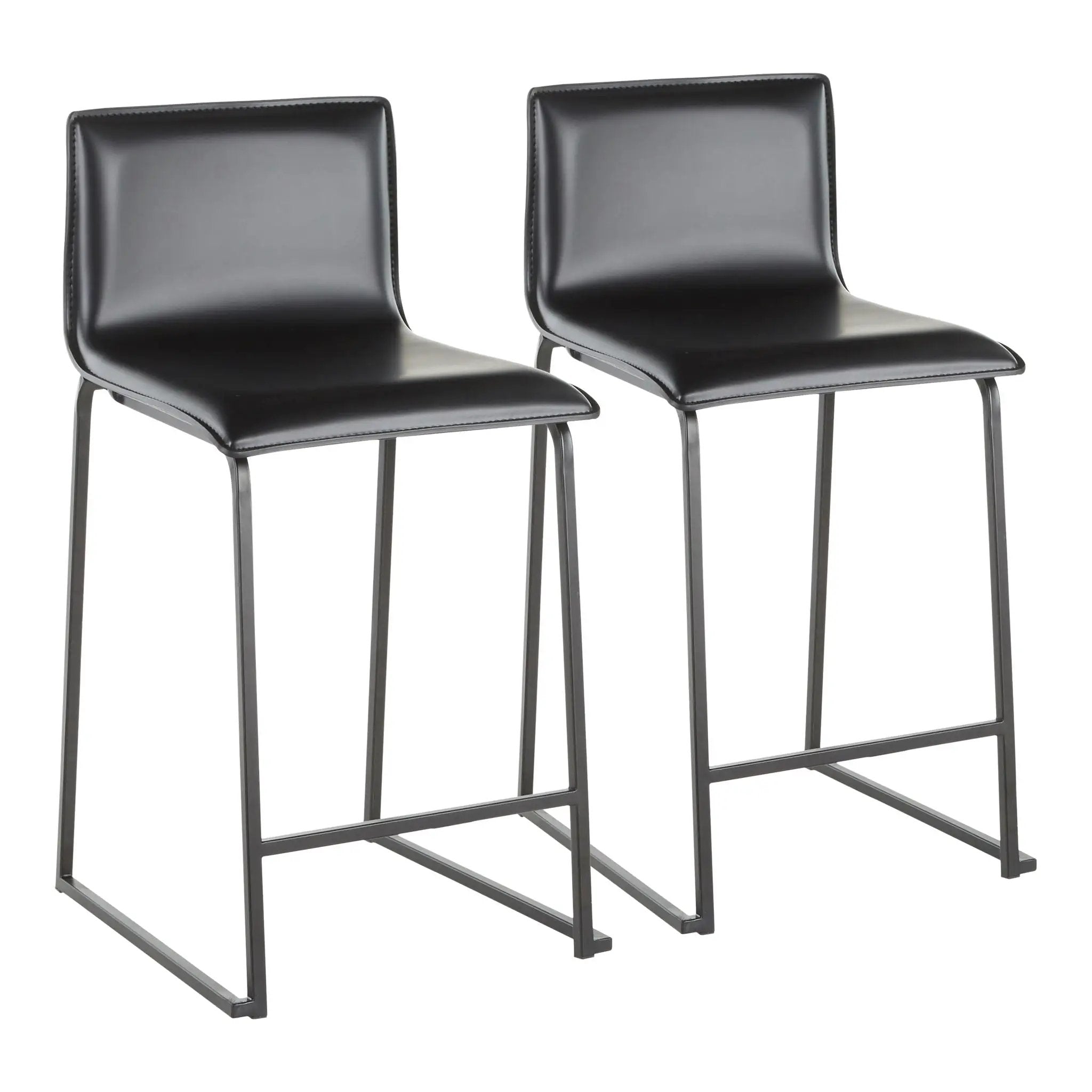 Mara - Upholstered Contemporary Counter Stool (Set of 2) by HouseOfZazla