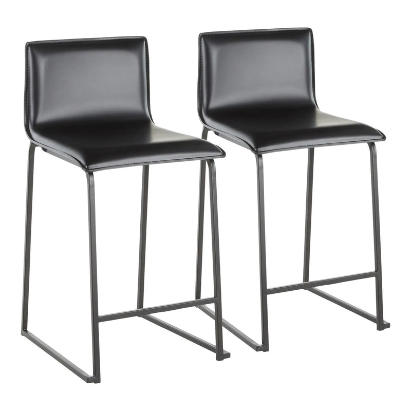 Mara - Upholstered Contemporary Counter Stool (Set of 2) by HouseOfZazla