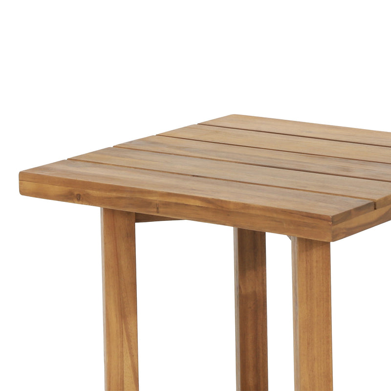 Ella - Square Side Table With Cross Stretcher Base by HouseOfZazla