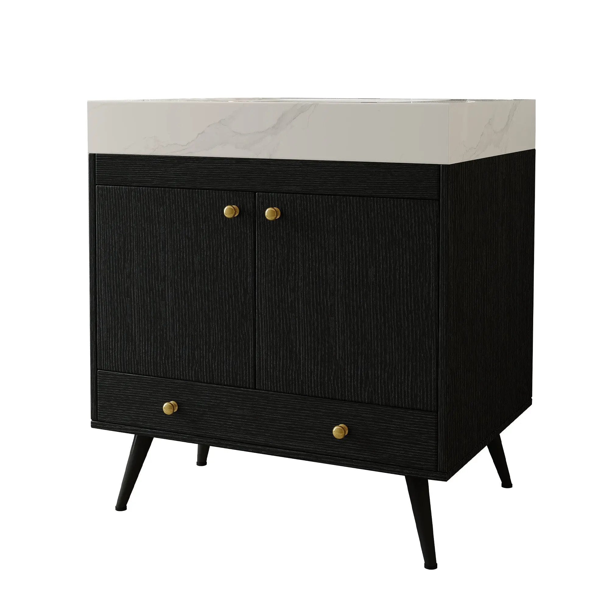 Contemporary Free-standing Bathroom Vanity by HouseOfZazla