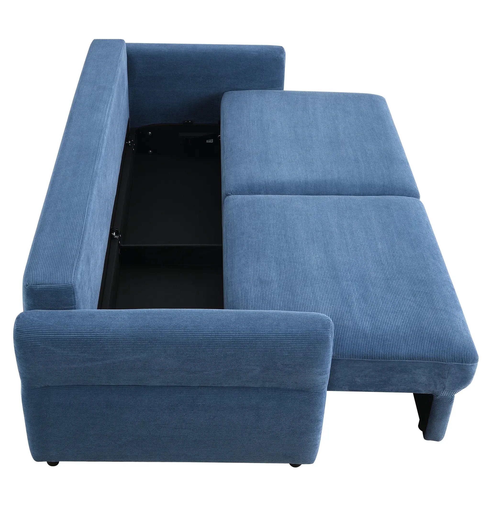 Haran Fabric Pull-Out Sleeper with Storage by HouseOfZazla