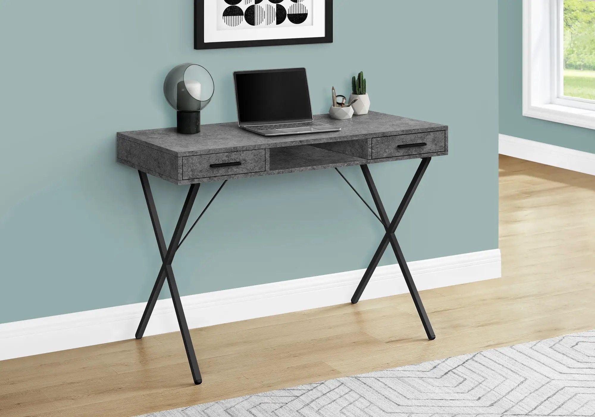 Computer Desk, Home Office, Laptop, Left / Right Set-Up, Storage Drawers, Work, Contemporary, Modern by Unique Piece Furniture