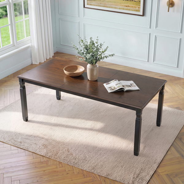 59"-77" Extendable Dining Table for 4–6 People