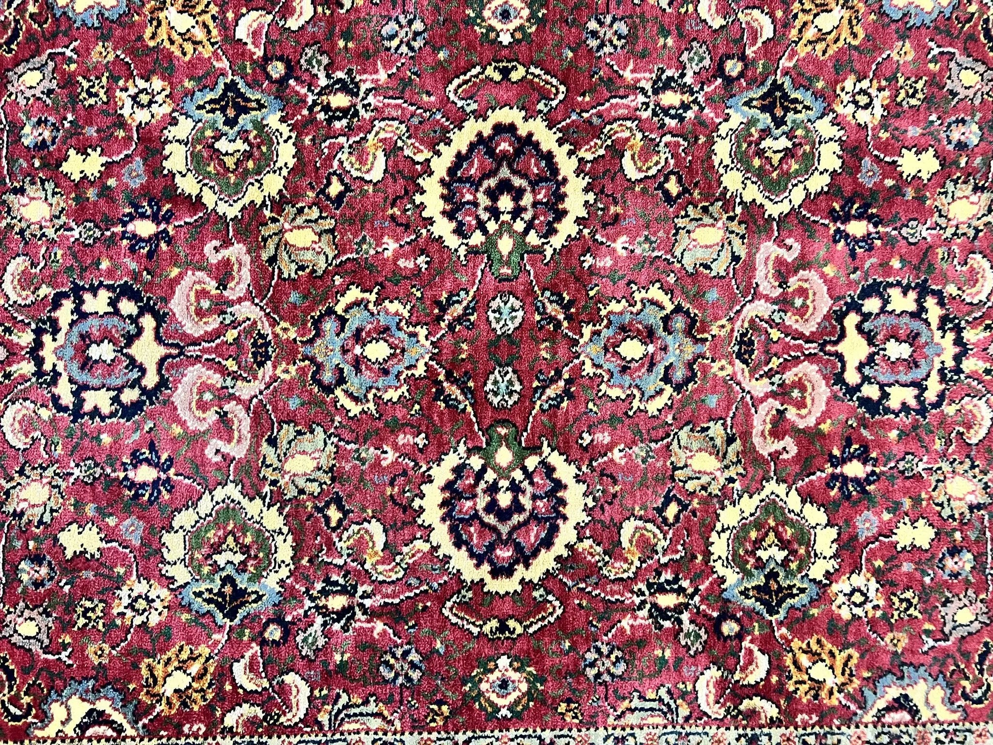 Karastan Rug 4x6, Williamsburg Herati #558, Wool Karastan Carpet, Vintage Karastan Persian Area Rug, Wool Pile by Jewel Rugs
