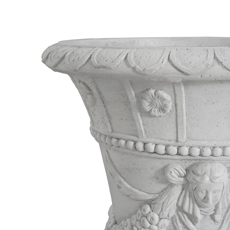 MGO Garden Urn, Light Grey, 23.75'' H by HouseOfZazla