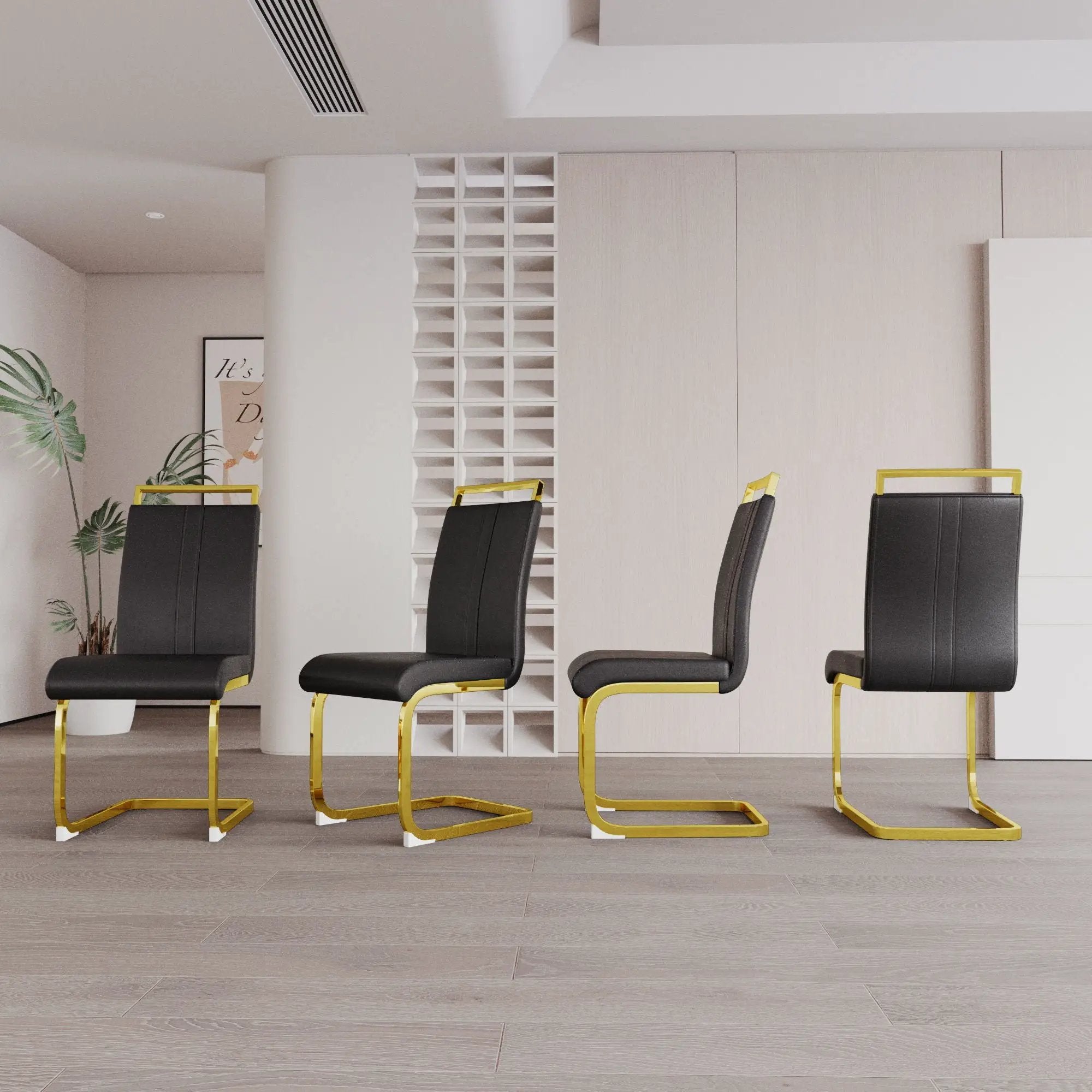 Side Dining Room Chair, Padded Seat High Back by HouseOfZazla