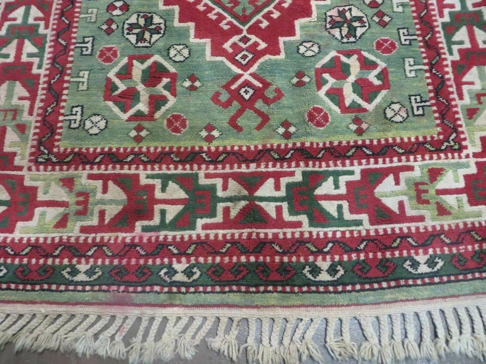 4' X 6' Vintage Handmade Turkish Kazak Design Wool Rug Carpet Nice by Jewel Rugs