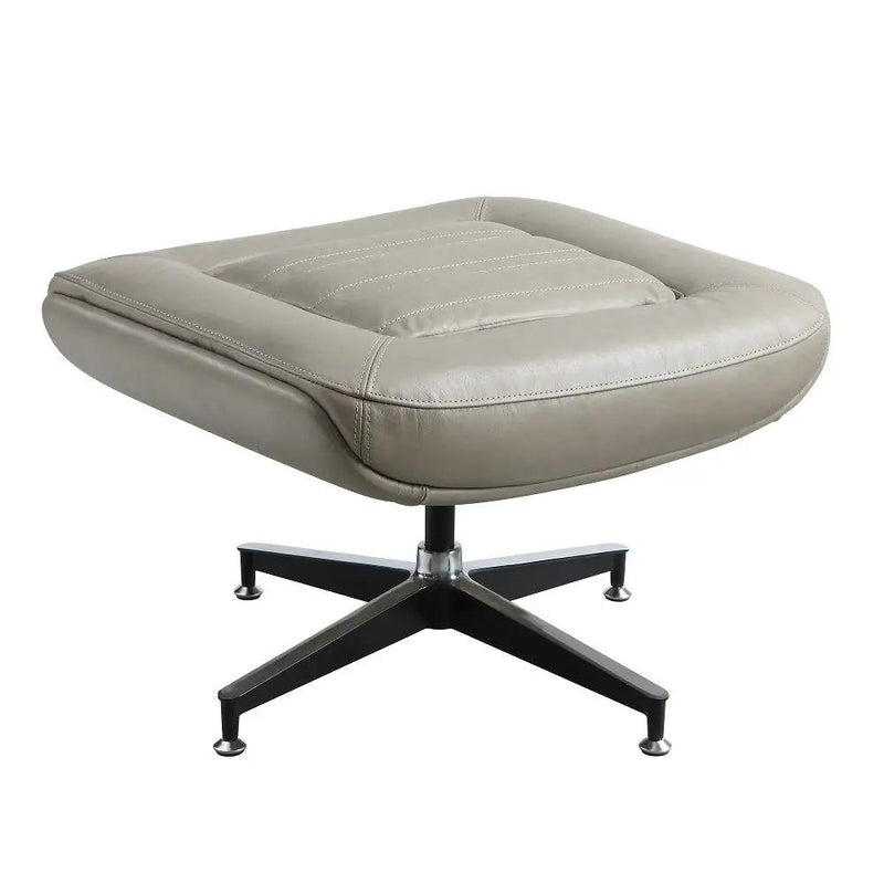 Piran - Ottoman - Twilight Top Grain Leather by Unique Piece Furniture