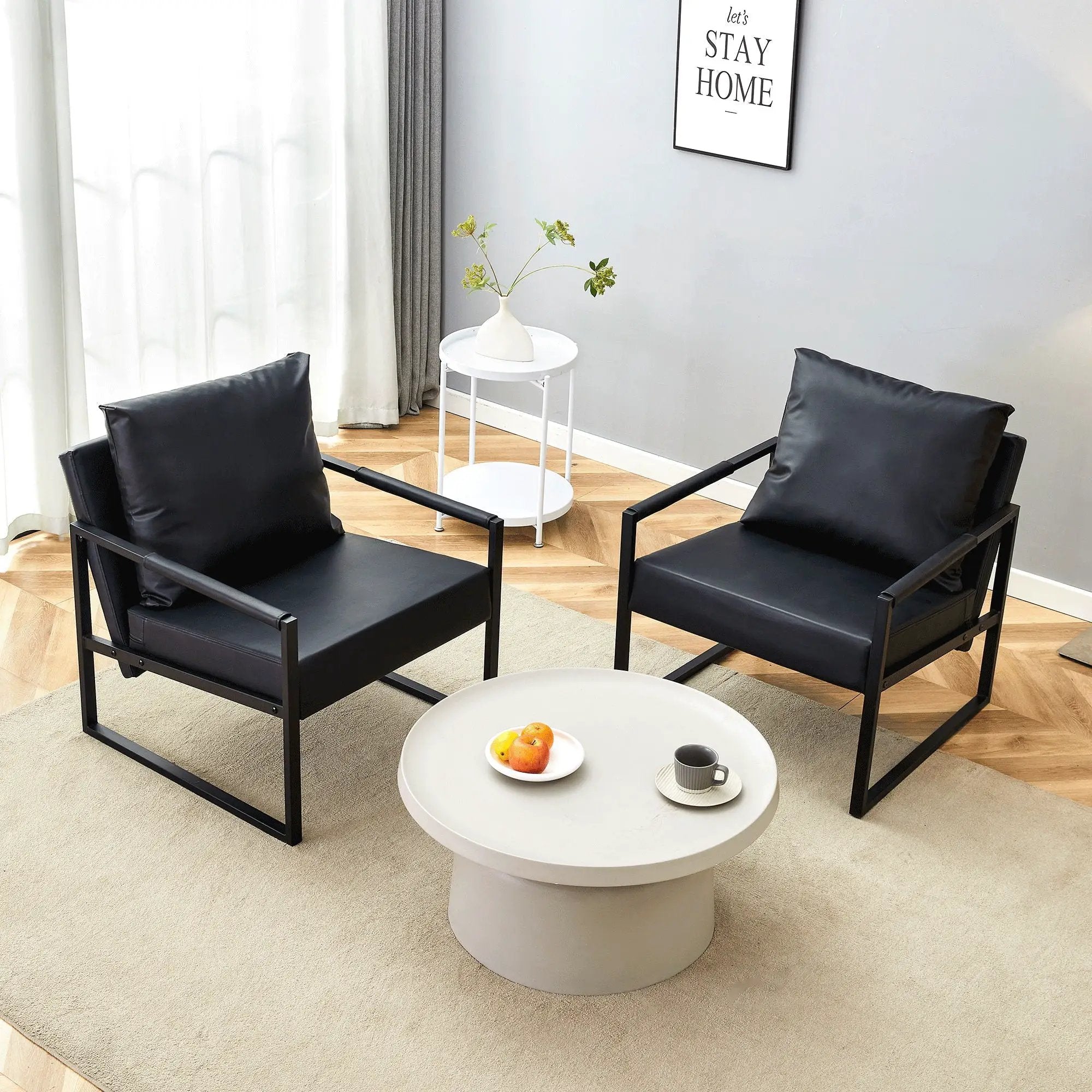 Classic And Metal Frame Sofa, Ergonomically Designed, A Perfect Blend Of Modern And Industrial Styles by Unique Piece Furniture