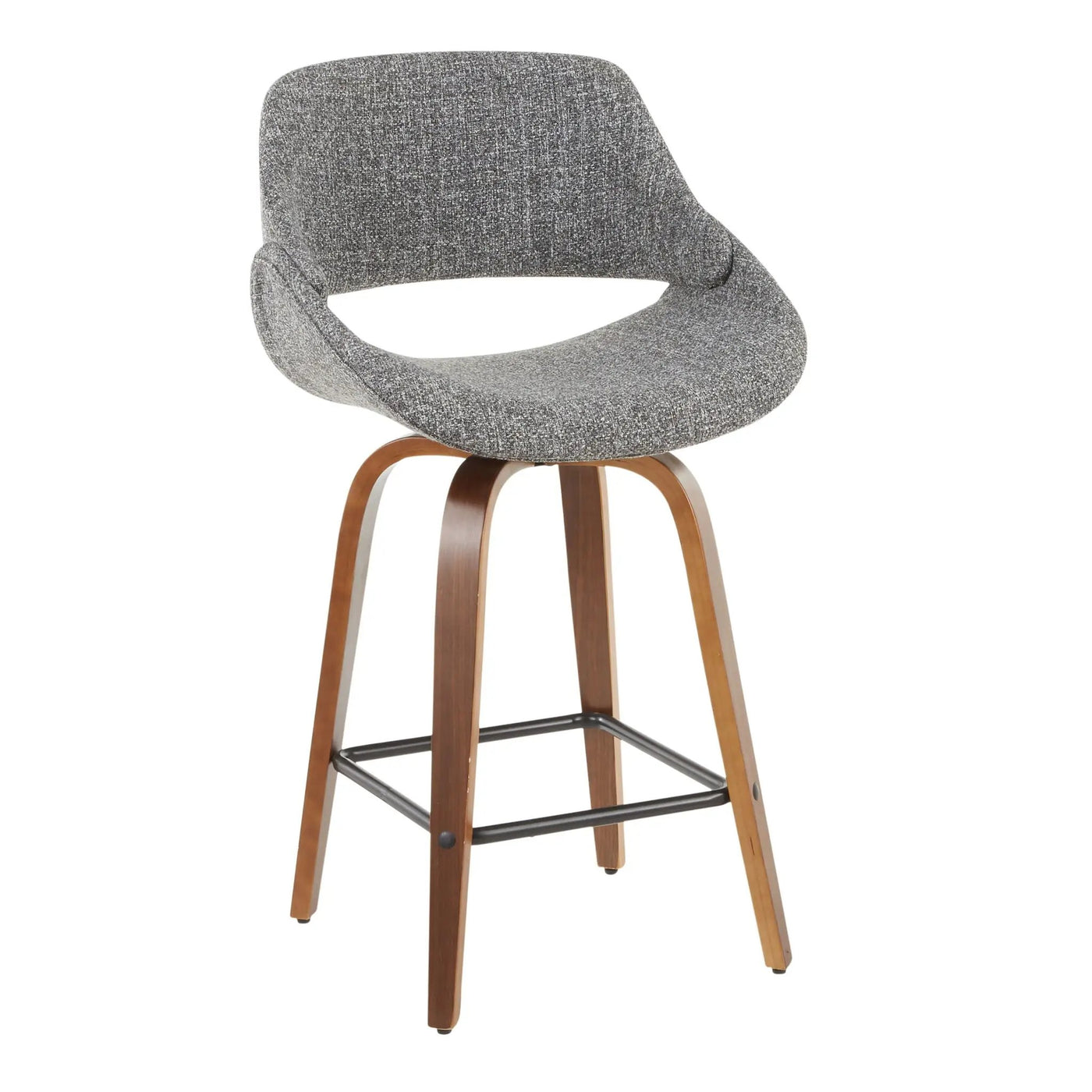Fabrico - Mid-Century Modern, Counter Stool (Set of 2) by HouseOfZazla