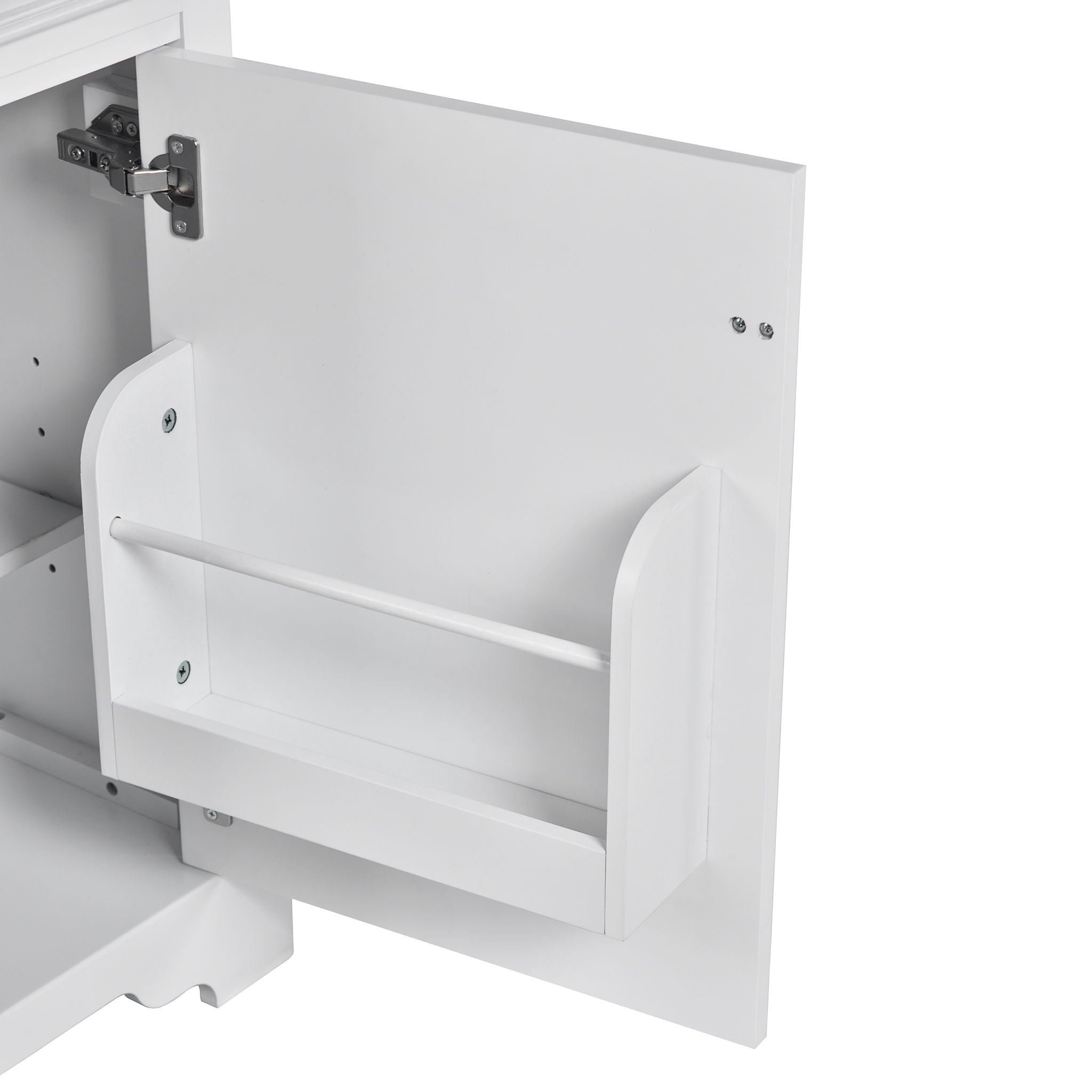 Elegant Bathroom Vanity With Ceramic Sink, Soft Close Door, Adjustable Shelf by HouseOfZazla