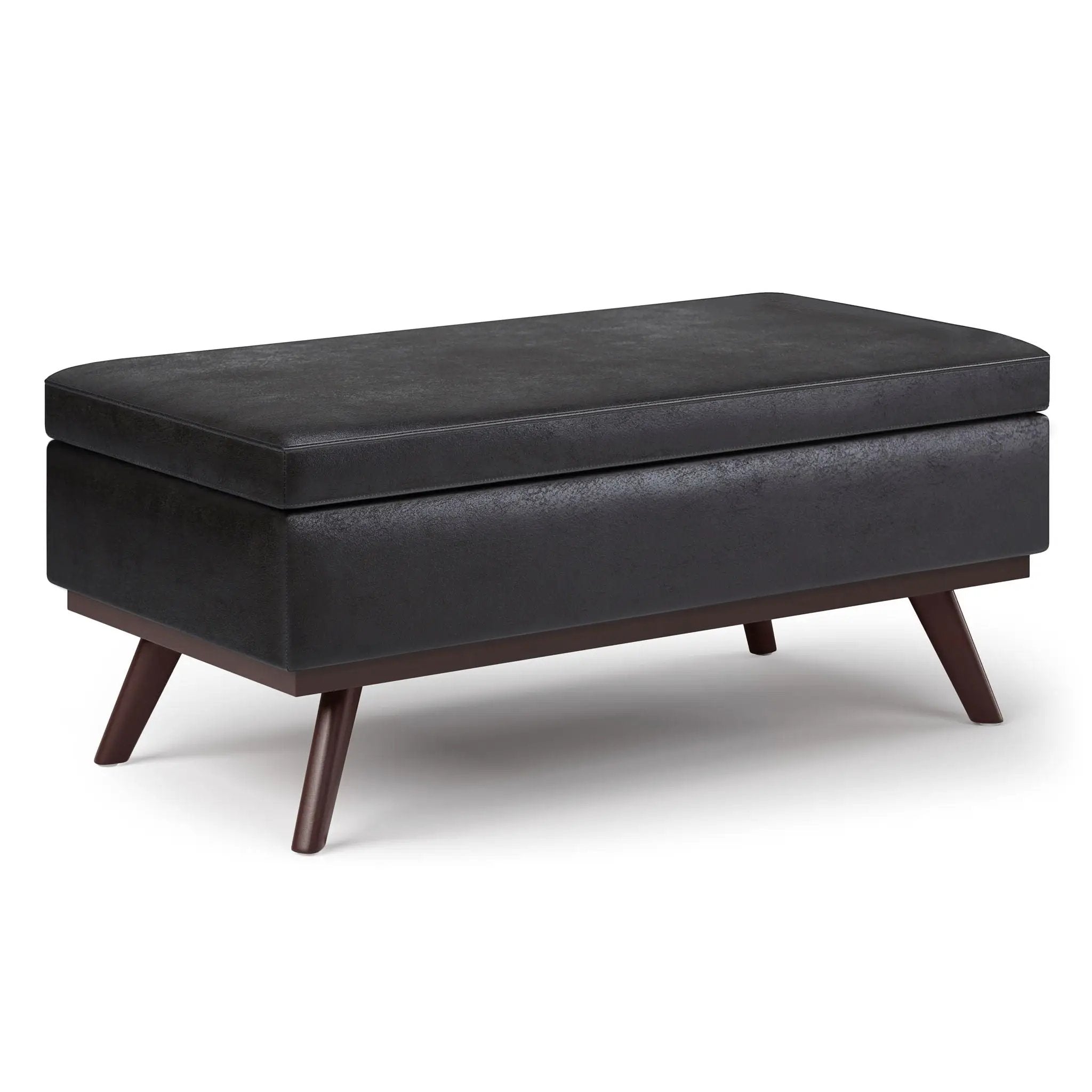 Owen - Lift Top Large Coffee Table Storage Ottoman, Mid Century Style by Unique Piece Furniture