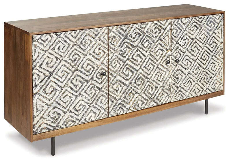 Kerrings - Accent Cabinet - Brown / Black / White by Unique Piece Furniture