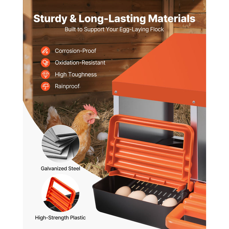 Chicken Nesting Boxes, 2 Compartments, Easy Egg Collection by HouseOfZazla