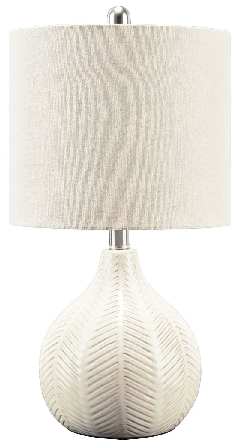Rainermen - Ceramic Table Lamp - Off White by Unique Piece Furniture