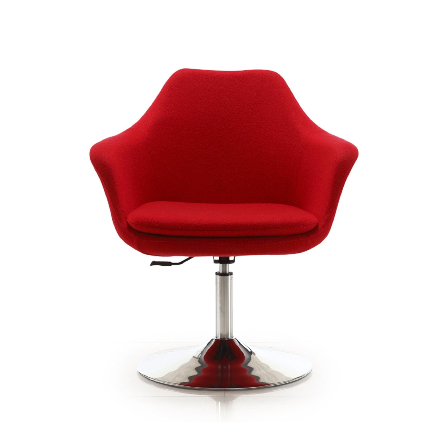 Kinsey - Swivel Lounge Chair - Red by HouseOfZazla