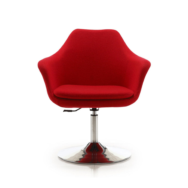 Kinsey - Swivel Lounge Chair - Red by HouseOfZazla