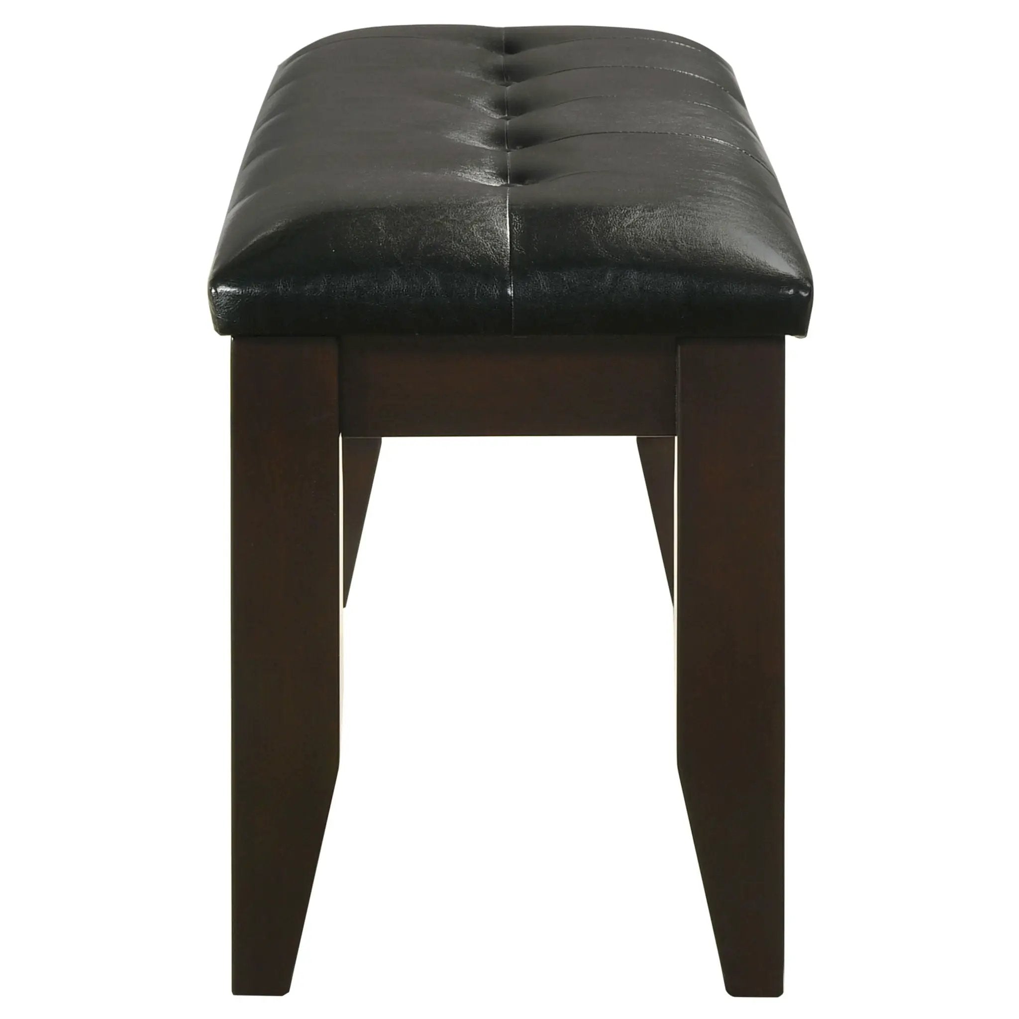 Tufted Upholstered Dining Bench - Brown