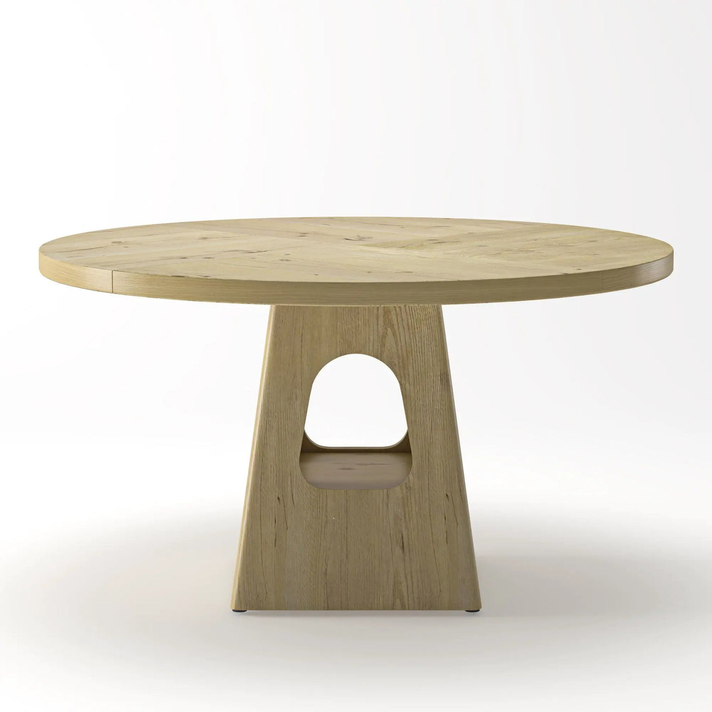 Farmhouse Round Dining Table With Storage Base by Unique Piece Furniture