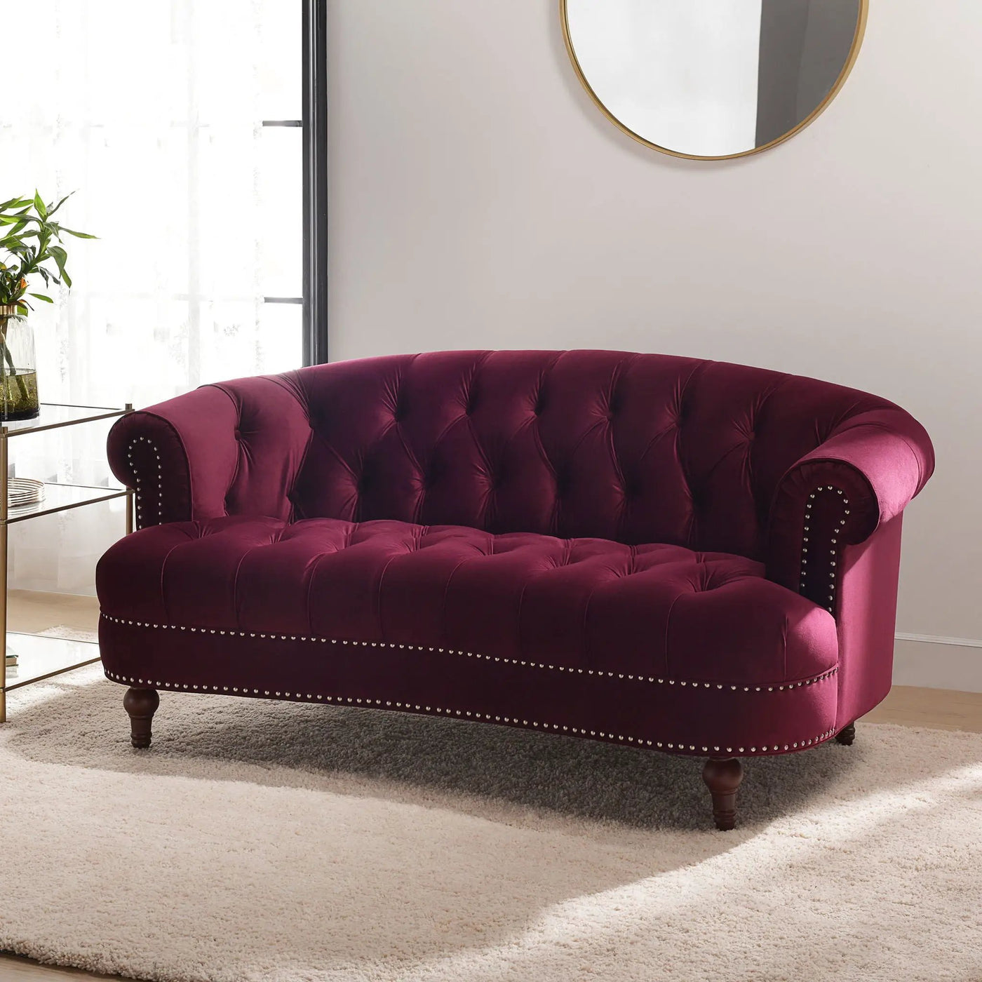 La Rosa - Victorian Chesterfield Loveseat by Unique Piece Furniture