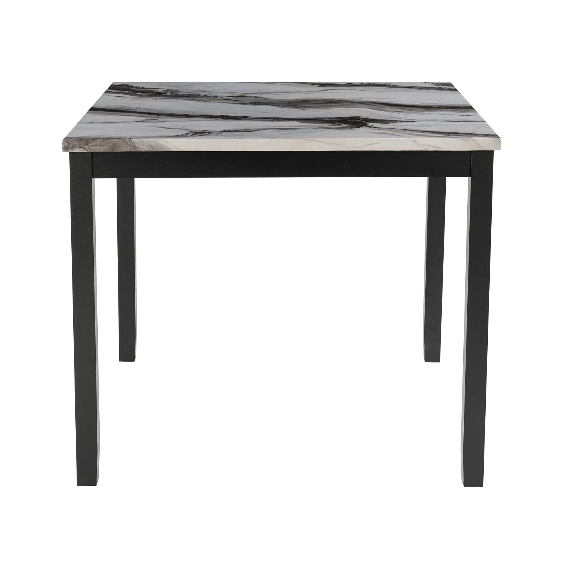 Leoncia - Bar Table And 4 Bar Stools - Espresso / White by Unique Piece Furniture