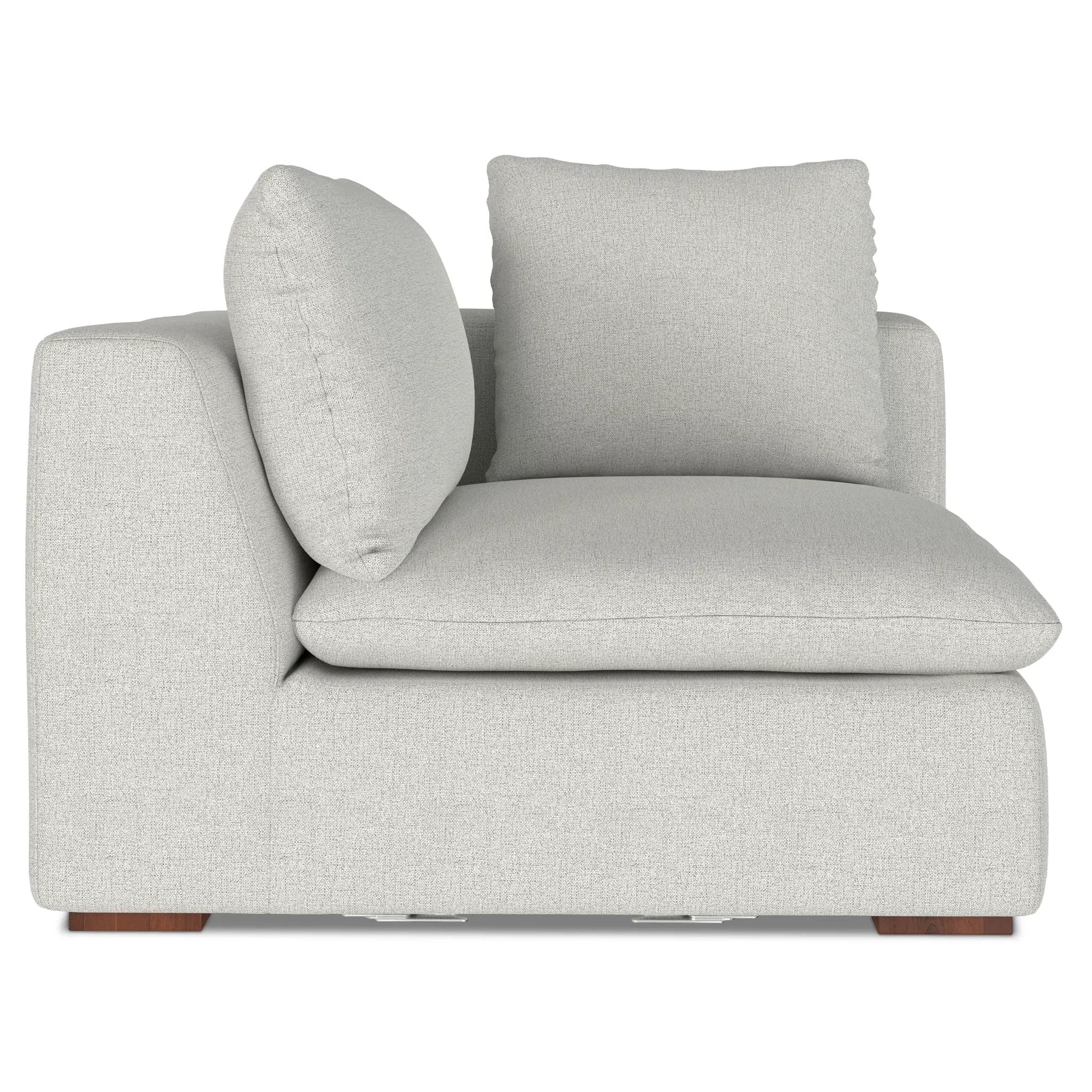 Jasmine - Right Arm Sofa Module - Gray by HouseOfZazla