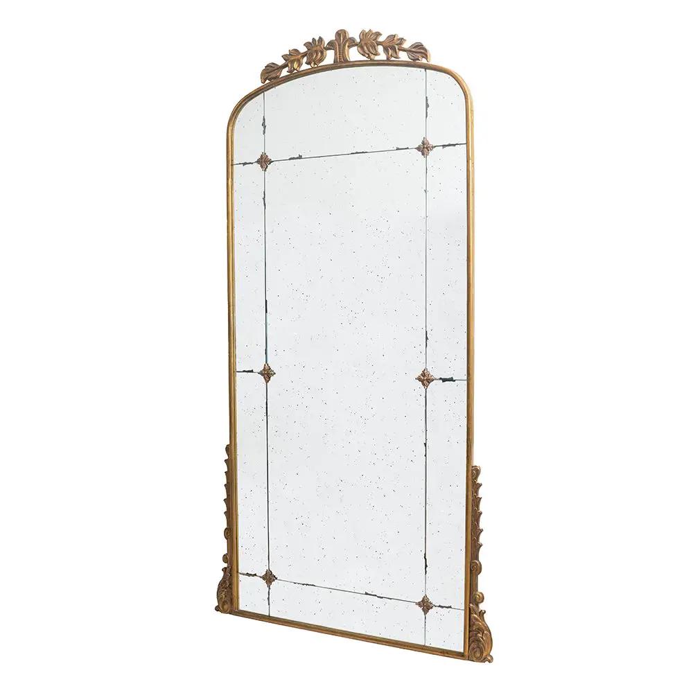 Lavish - Full Length Mirror, AntiqueMetal Floor Mirror For Living Room, Bedroom - Gold by Unique Piece Furniture