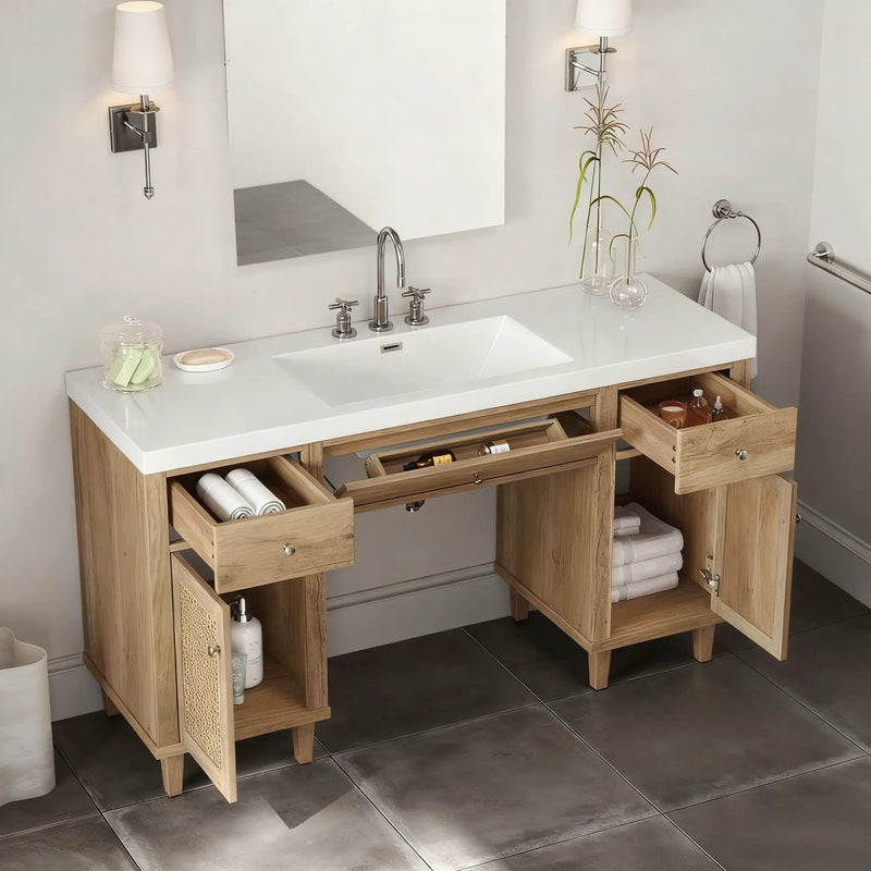 Bathroom Vanity With Sink, Spacious Storage Cabinet by HouseOfZazla