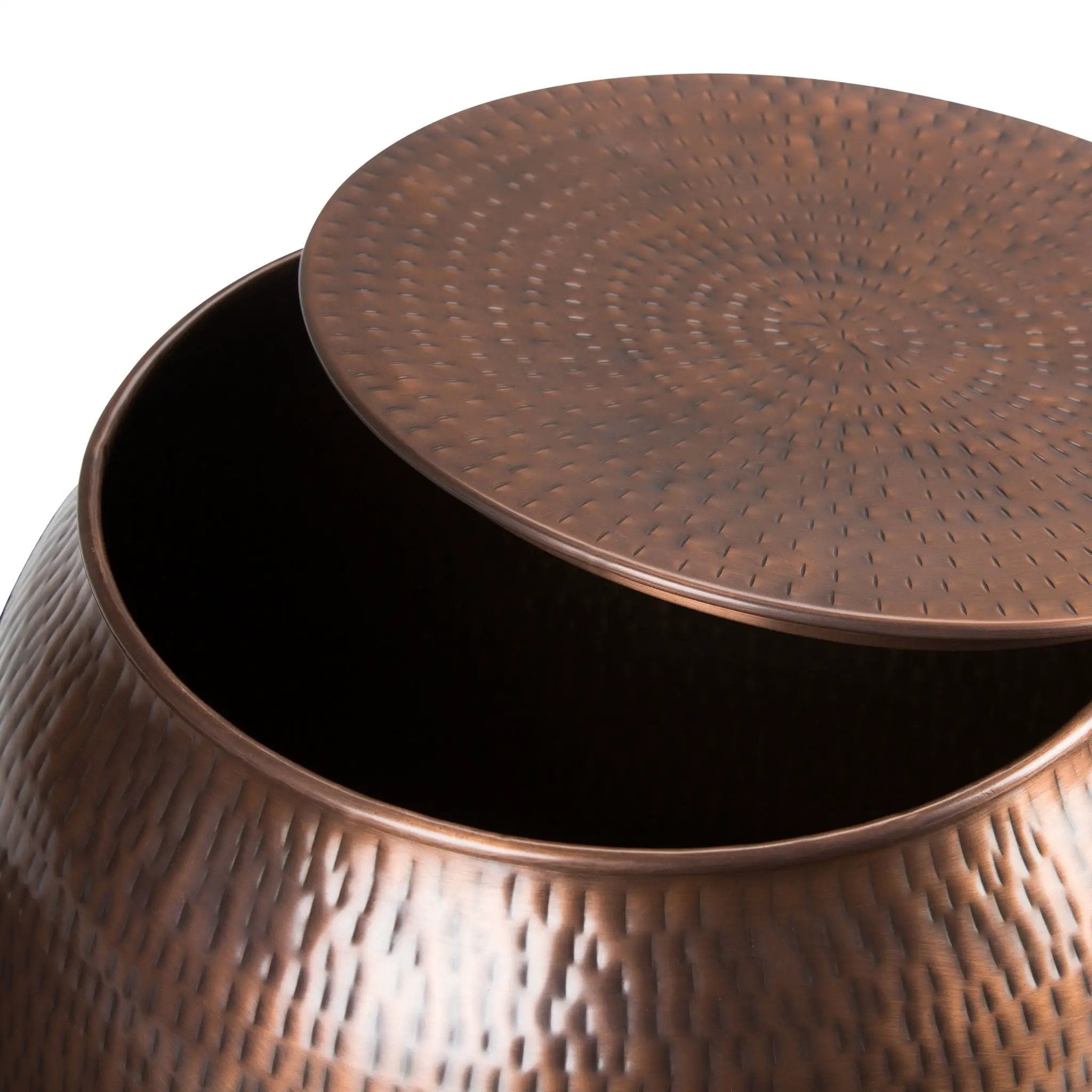Griffen - Handcrafted Metal Storage Accent Table by Unique Piece Furniture