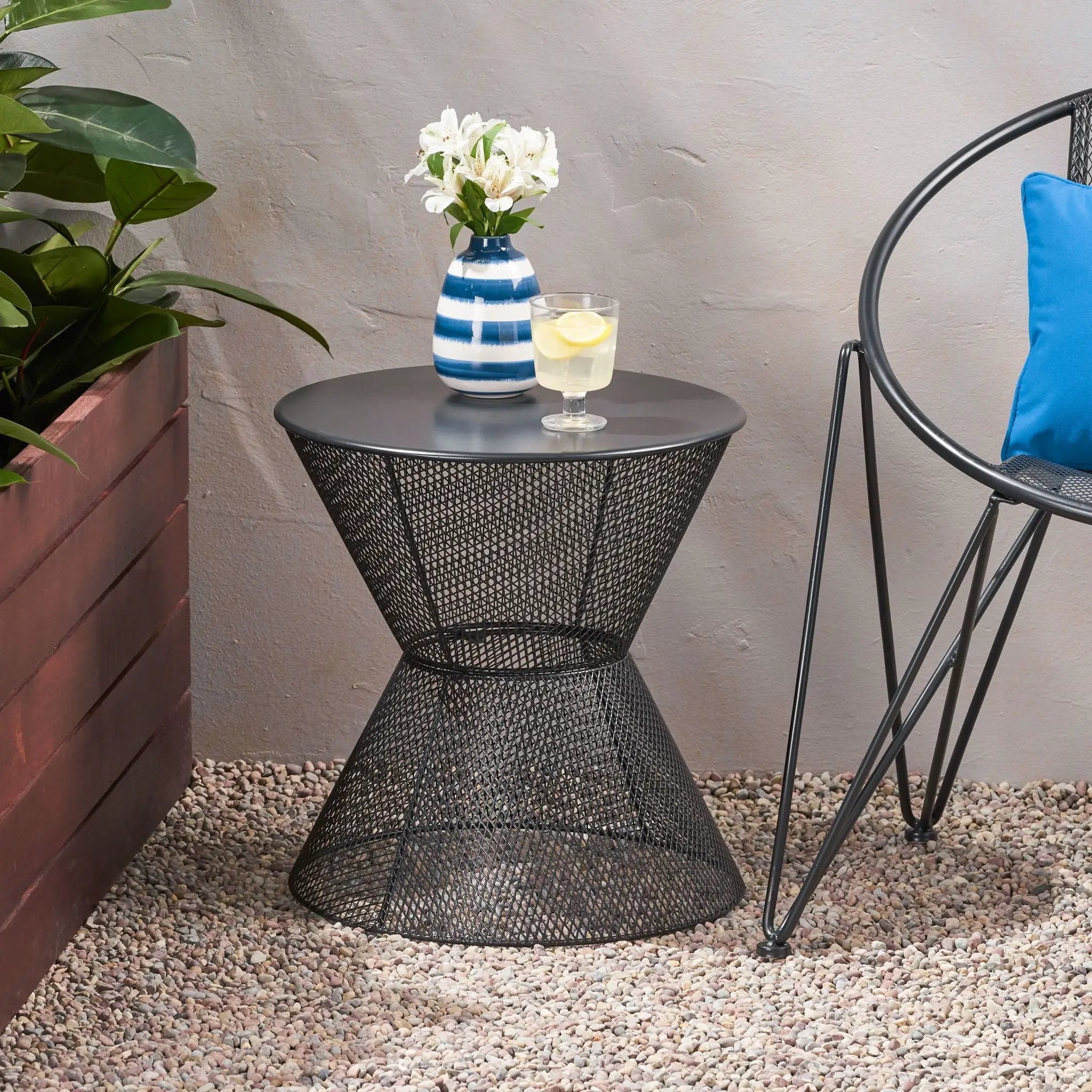 Nevada Contemporary Side Table With Design by HouseOfZazla