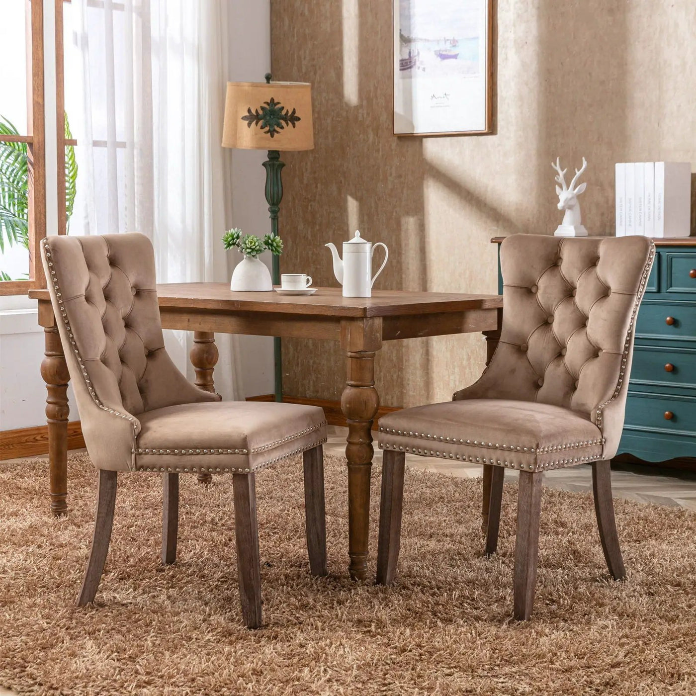 Nikki - High-End Tufted Dining Chair (Set of 2) by HouseOfZazla