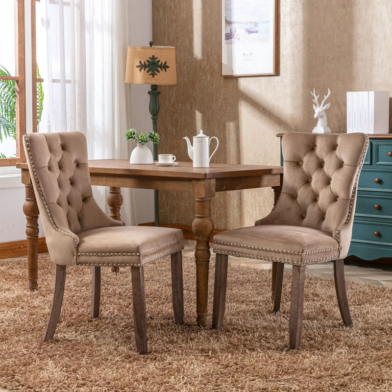 Nikki - High-End Tufted Dining Chair (Set of 2) by HouseOfZazla