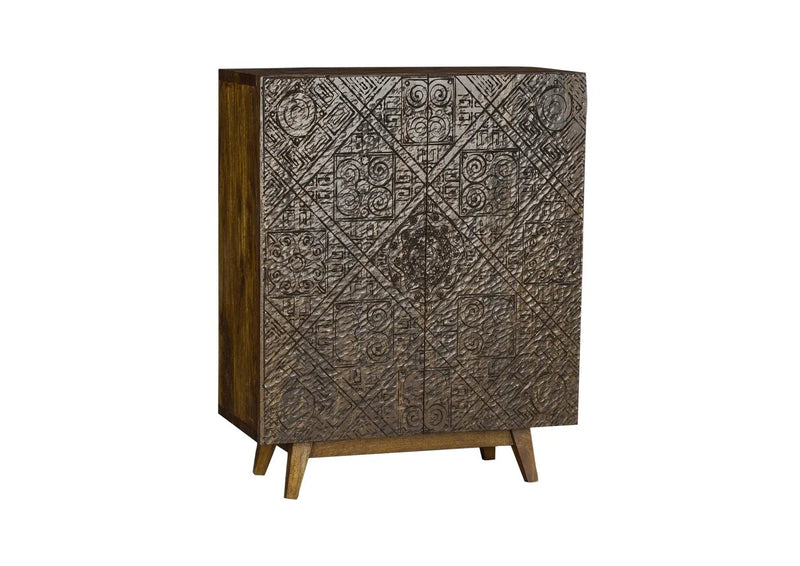 Calvary - Console Table - Gray Stone & Walnut by Unique Piece Furniture