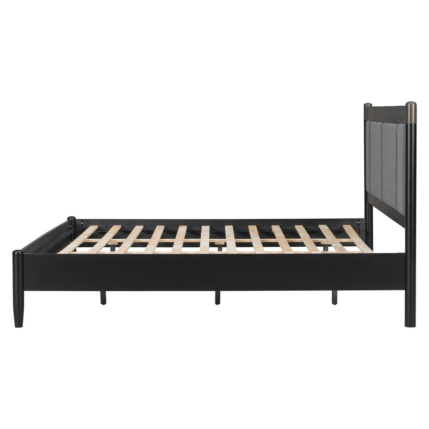 Solid Wood King Bed, Heavy Duty Support Without a Box Spring by HouseOfZazla