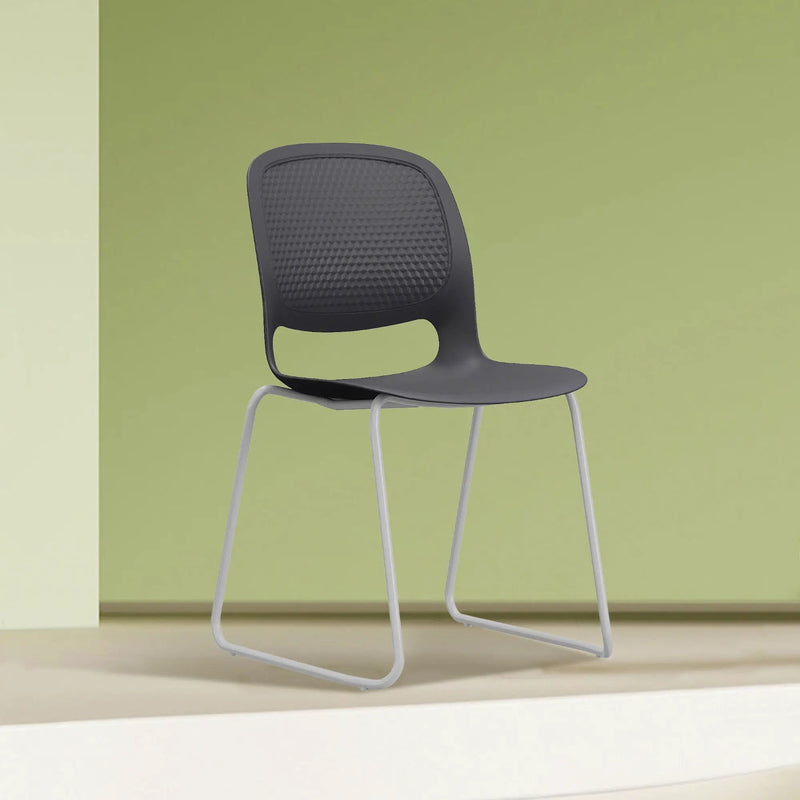 Stacking Chairs (Set of 4) - Black by Unique Piece Furniture