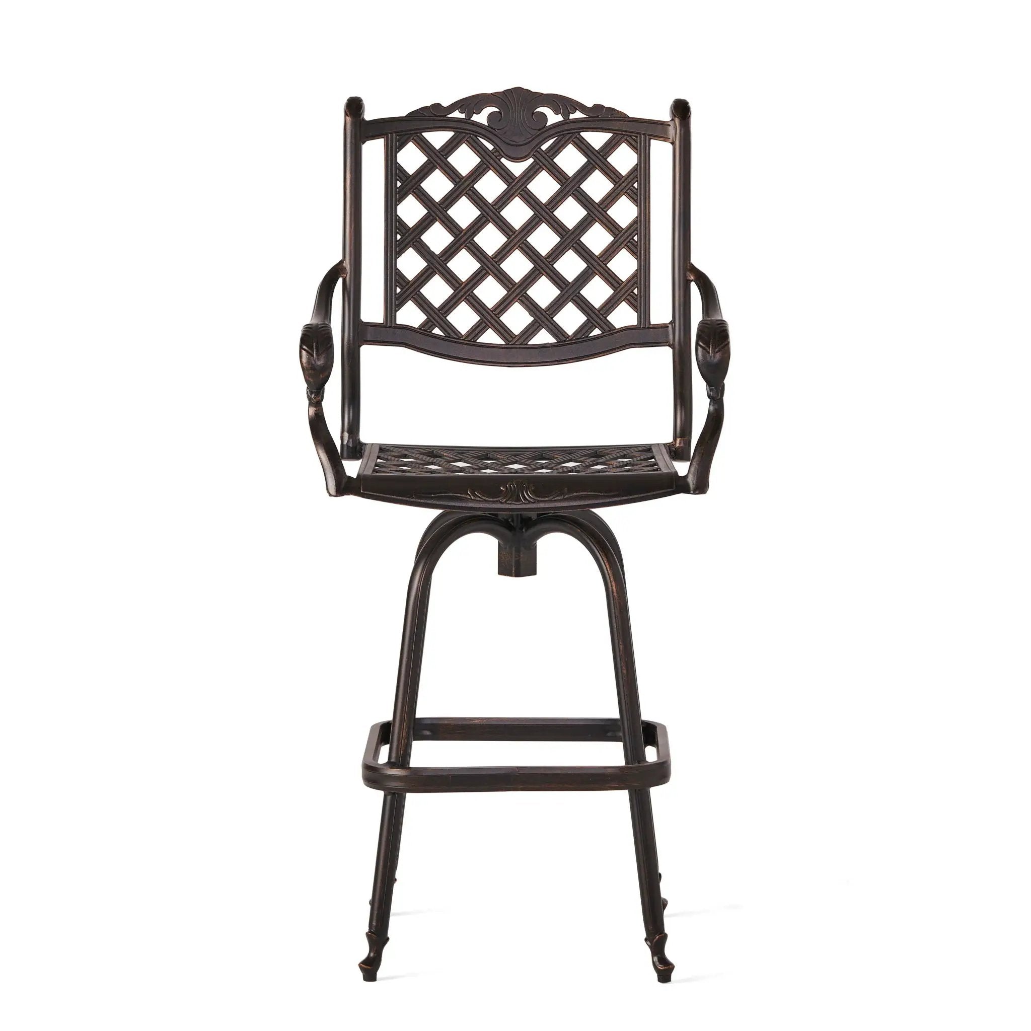 Cast Aluminum Bar Stool - Copper by HouseOfZazla