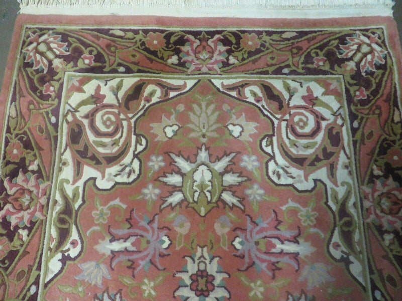 Chinese Wool Rug 3x5 Vintage Handmade Oriental Carpet Floral Medallion by Jewel Rugs