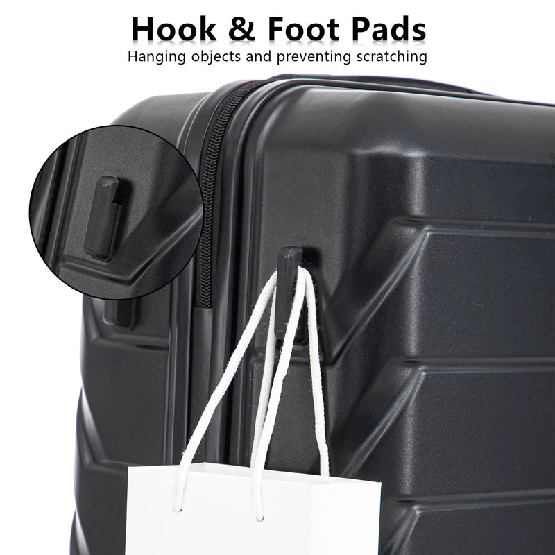 3 Pieces Set 20" / 24" / 28" Spinner Wheel Luggage With Combination Lock by HouseOfZazla