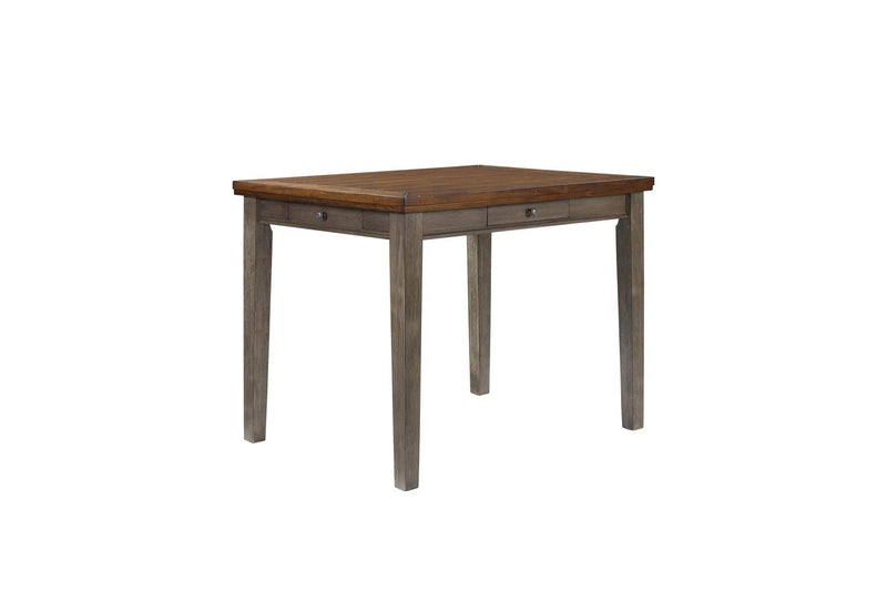 Counter Height 2 Tone 4 Drawer Dining Table - Gray by Unique Piece Furniture