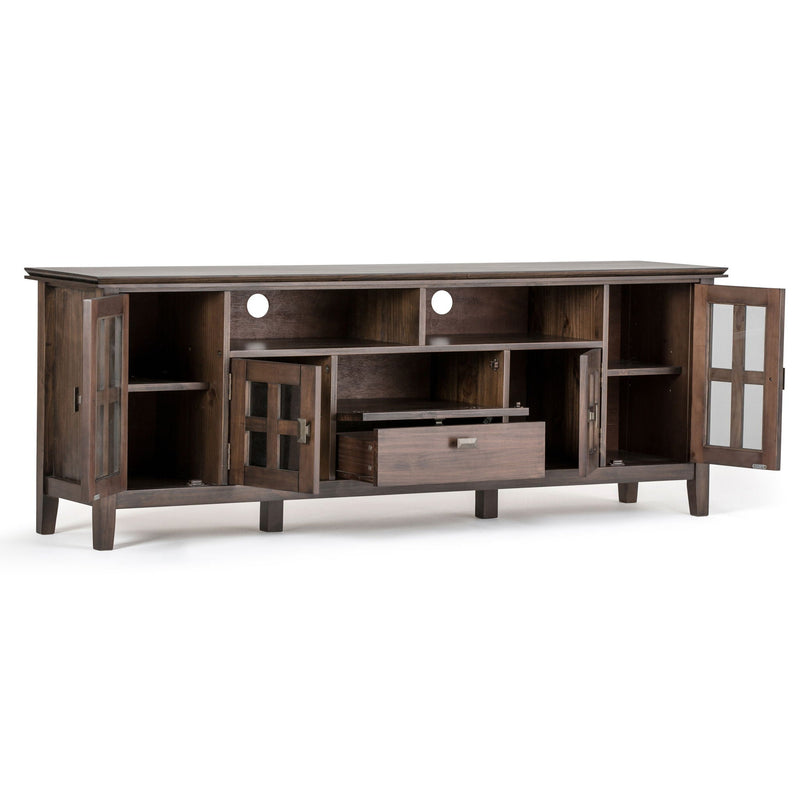 Artisan - TV Media Stand - Natural Aged Brown by HouseOfZazla
