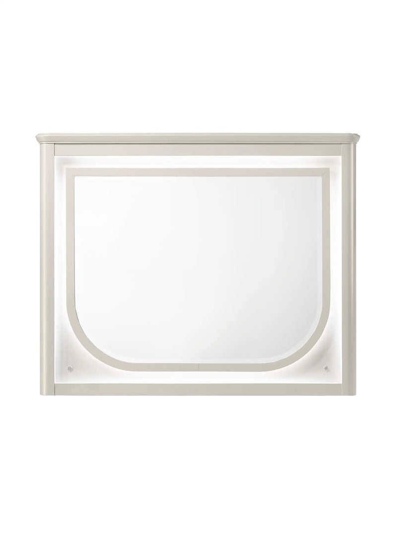 Laveda - Mirror With LED - White by Unique Piece Furniture