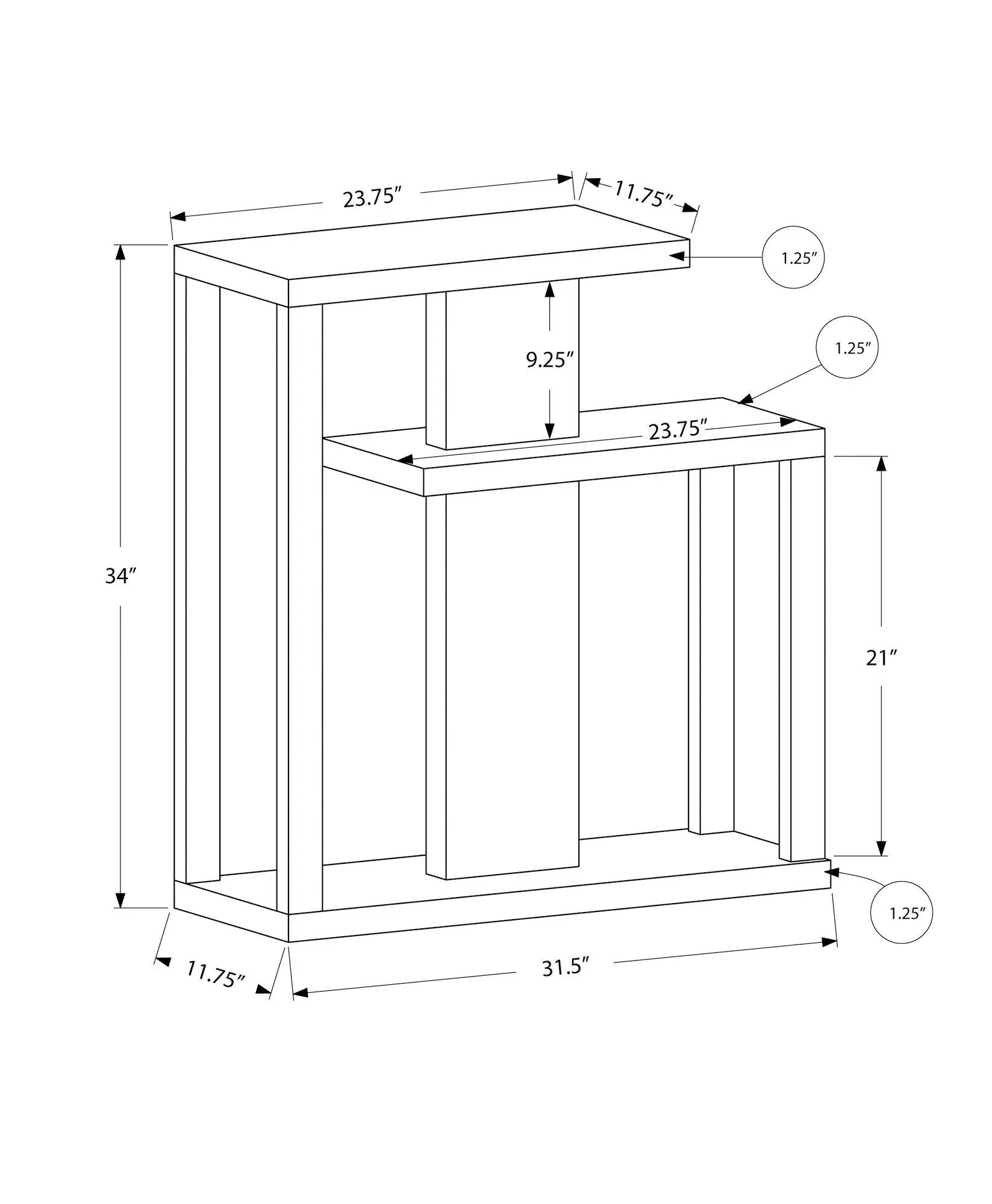 Accent Console Table For Entryway, Contemporary, Elegant Design by Unique Piece Furniture