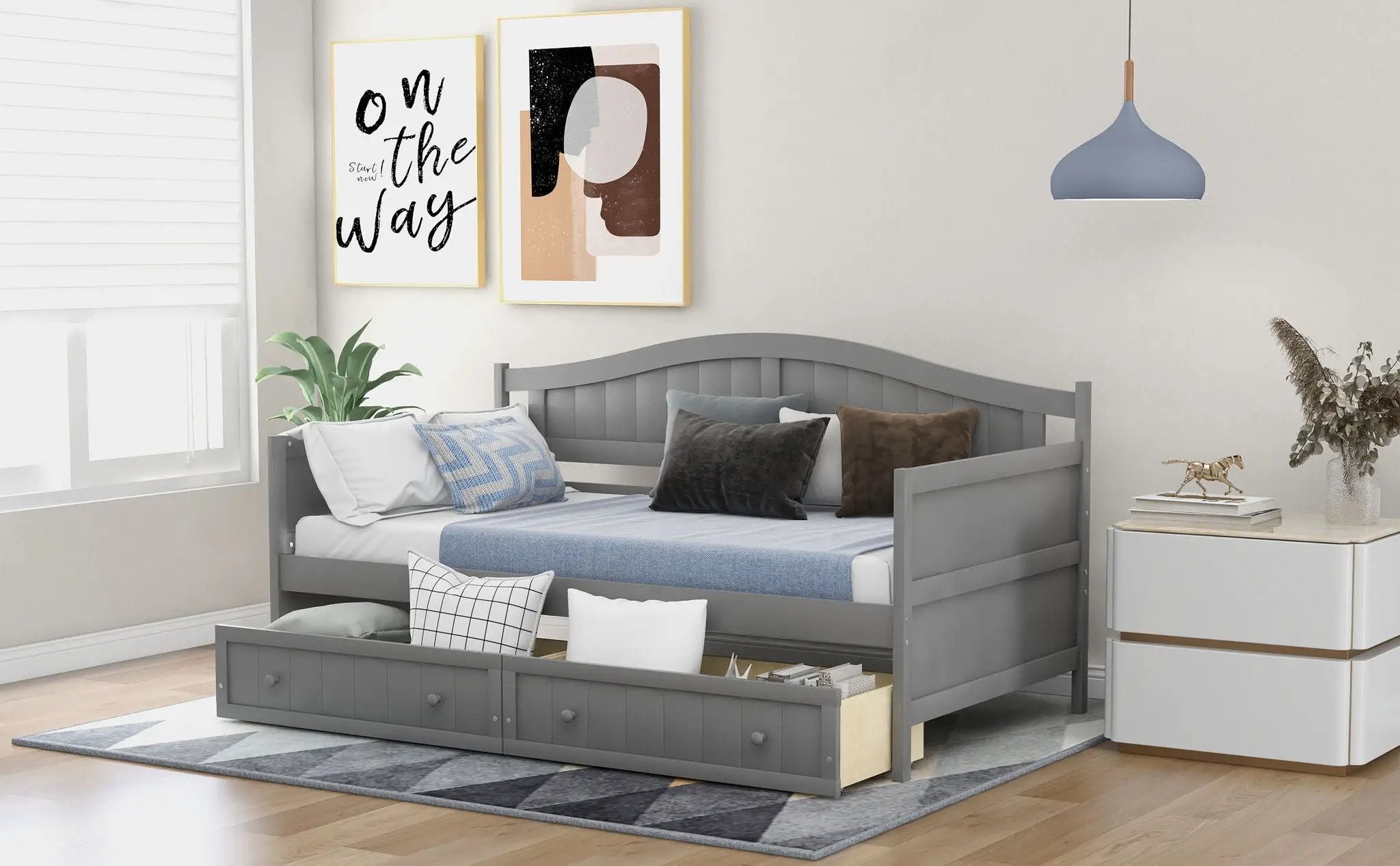 Wooden Daybed, Sofa Bed, No Box Spring Needed by Unique Piece Furniture